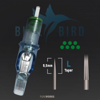 Cartouches Bluebird - Magnum Bugpin  0,30mm - Long Taper - Boite de 20