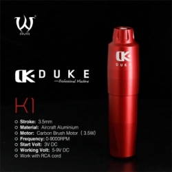 Machine AVA Duke K1 3,5 mm de course - Rouge