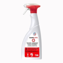 Spray désinfectant 3 en 1 SANILIFE - Multisurface - 750 ml