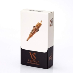 0,25 mm EZ V-select - Round liner - Long taper - Boîte de 20 cartouches