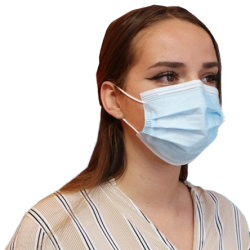 Masque chirurgicale type type IIR avec haute filtration supérieure à 99%