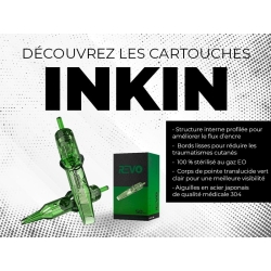 0.35mm- Magnum - Long taper- boite de 20 cartouches INKin REVO Tattoo Cartridges Needles