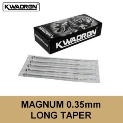 Boîte de 50 aiguilles Magnum Long taper 0,35 mm - Kwadron