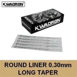 Boîte de 50 aiguilles Round Liner 0,30 mm - Kwadron